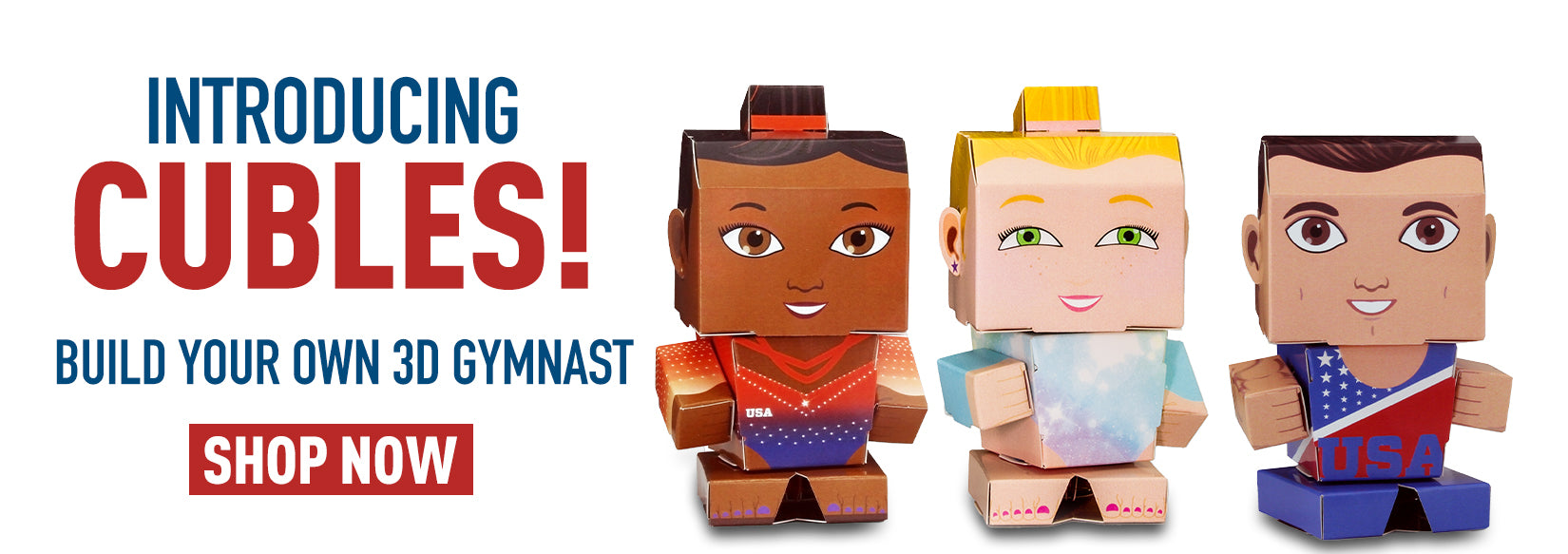 Introducing Cubles! build your own 3D gymnast! Shop now.